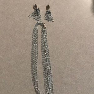 Vintage Sarah Cov Multi Strand Necklace & earrings